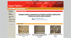 Desktop Screenshot of joycefabrics.com
