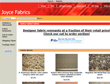 Tablet Screenshot of joycefabrics.com